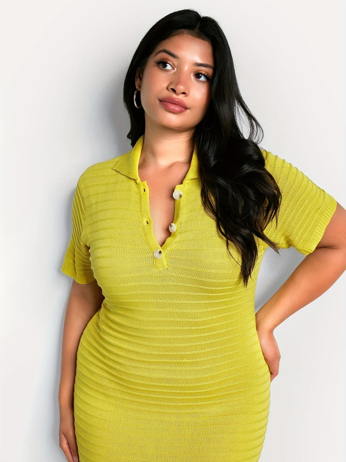  Ribbed Short Sleeve Maxi Dress