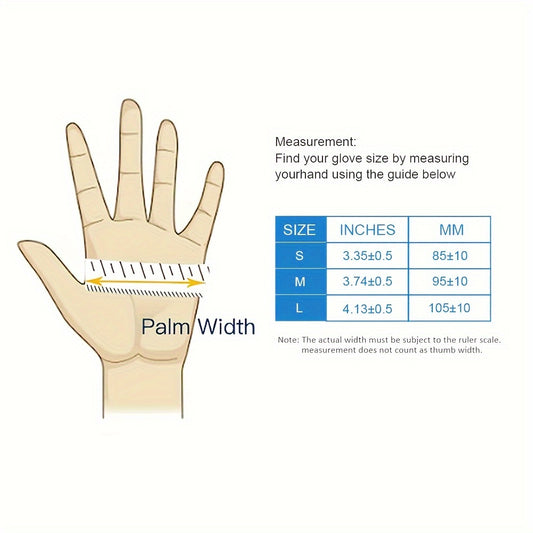 100pcs 4.5 Mil Nitrile Gloves Disposable Powder & Latex Free