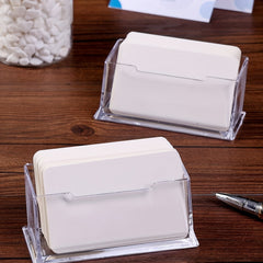 Modern Acrylic Desktop Card Holder for Creative Storage