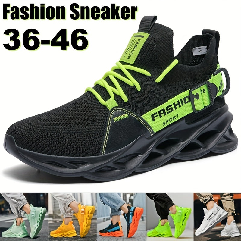 Lightweight Non Slip Running Shoes Breathable Knit with Shock Absorption