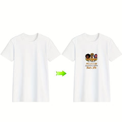 Cartoon Letter Dark Girls Iron On Sticker Decals DIY Clothing T Shirt