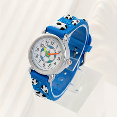 2pcs Football Pattern Quartz Watch