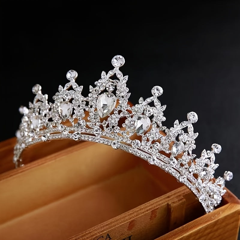 Crystal Bridal Princess Crown Wedding Tiara Rhinestone Hair Band