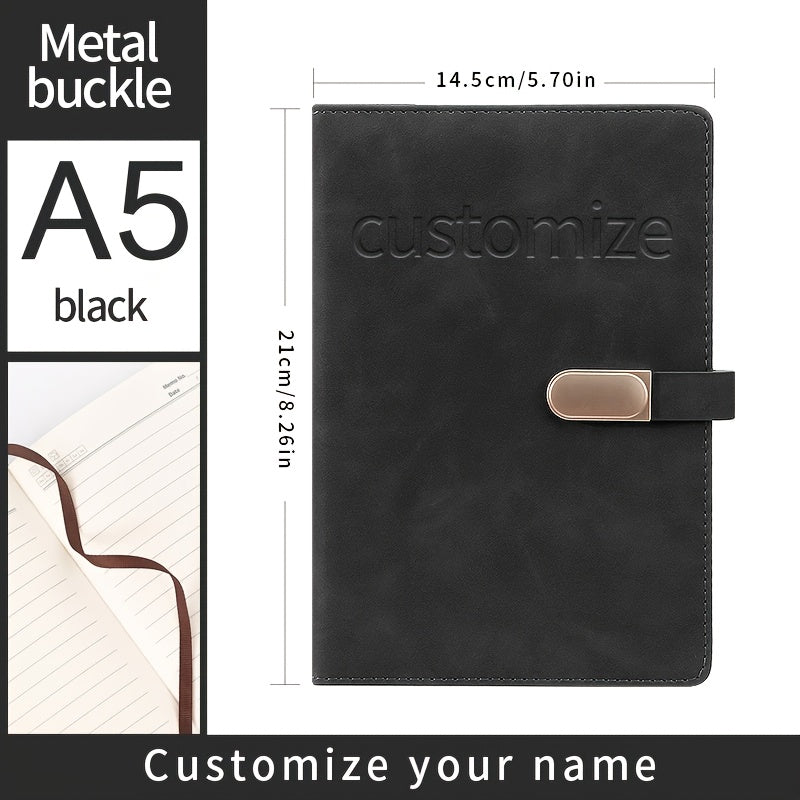 Light Faux Leather Notebook - Ideal for Students and Birthdays