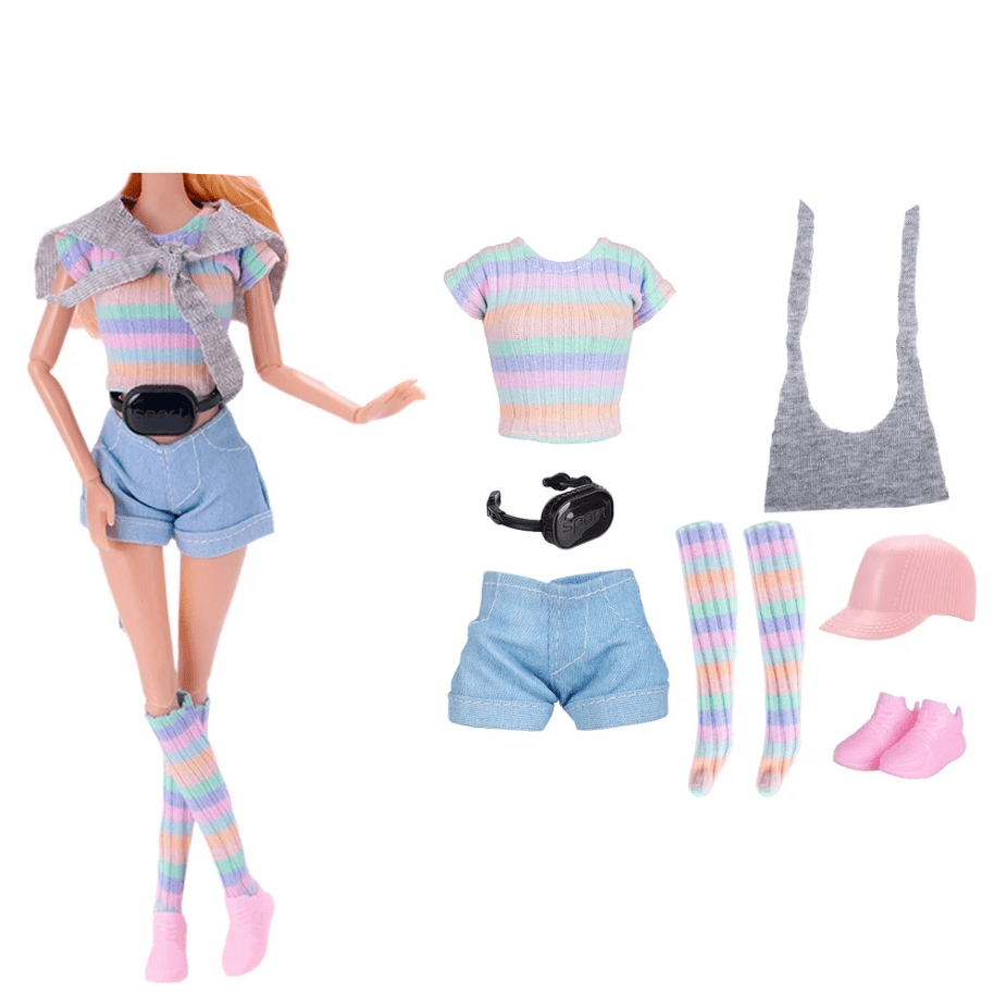 Princess Outfit Set for 11.5" Doll with Clothes, Shoes, and Accessories