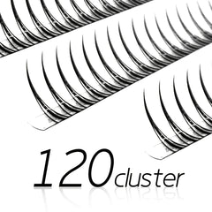 M Shape Grafted Eyelashes Natural Individual Lashes Cluster
