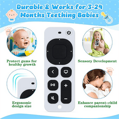 Silicone Remote Control Shape Teething Toy for Boys and Girls