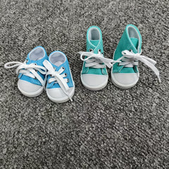 2pcs Lace Up Doll Shoes Canvas Shoes for Doll Outfits Enhances Look