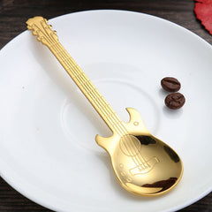 304 Stainless Steel Guitar Spoon - Perfect for Coffee Ice Cream and Desserts
