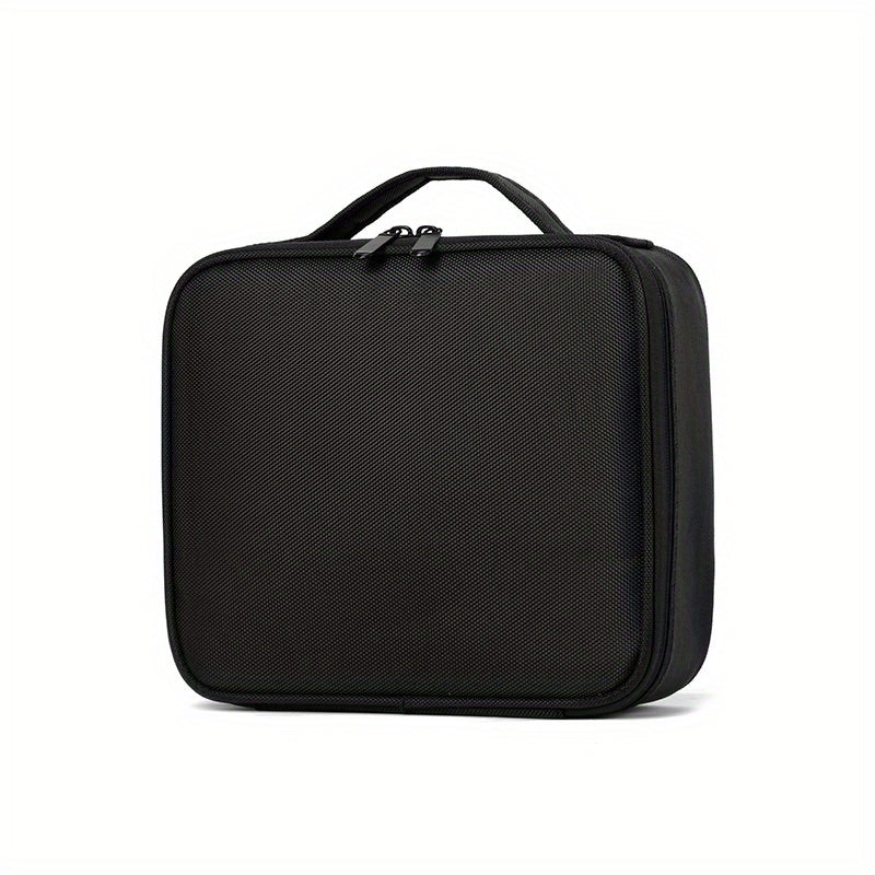 Travel Makeup Train Case with Adjustable Dividers