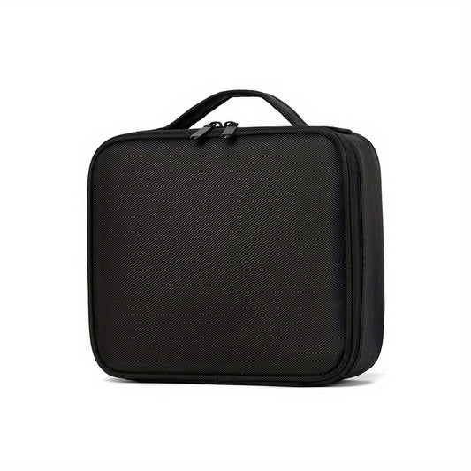 Travel Makeup Train Case with Adjustable Dividers