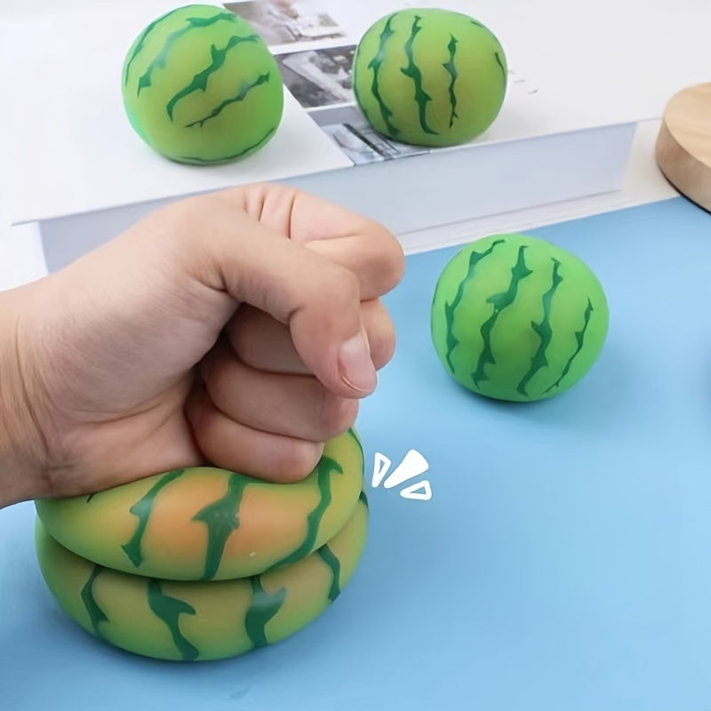 Watermelon Simulated Fruit Toys Stress Relief High Elasticity