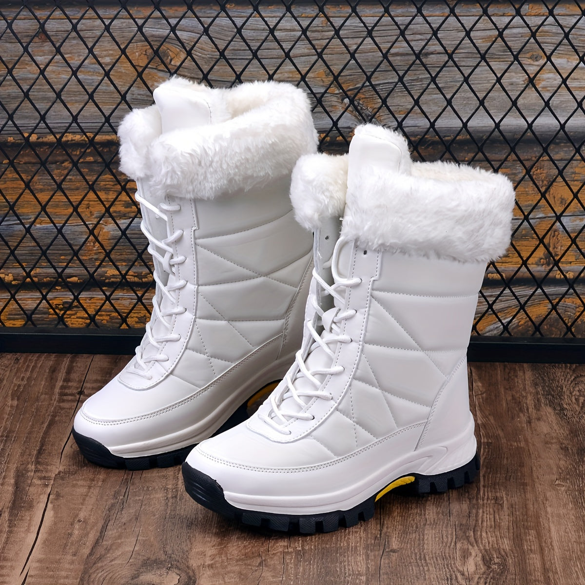 Women's Non-Slip Snow Boots Warm Winter High Tube Boots