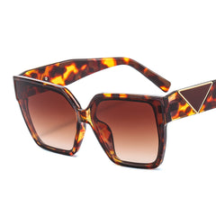 Vintage Oversized Square Sunglasses Women Sun Protection Lenses