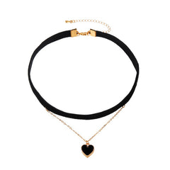Velvet Choker Collar Necklace Vintage Clavicle Chain for Women Girl