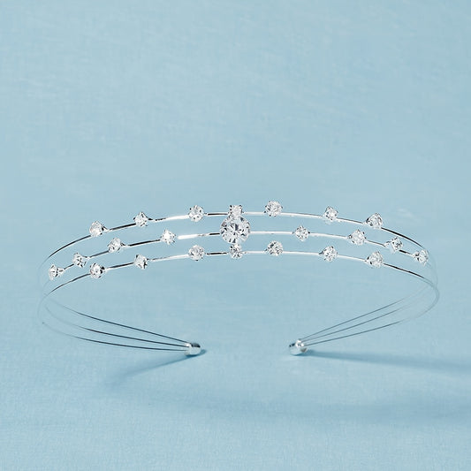 Rhinestone Metal Hairband Headband Party Favor Princess Tiara