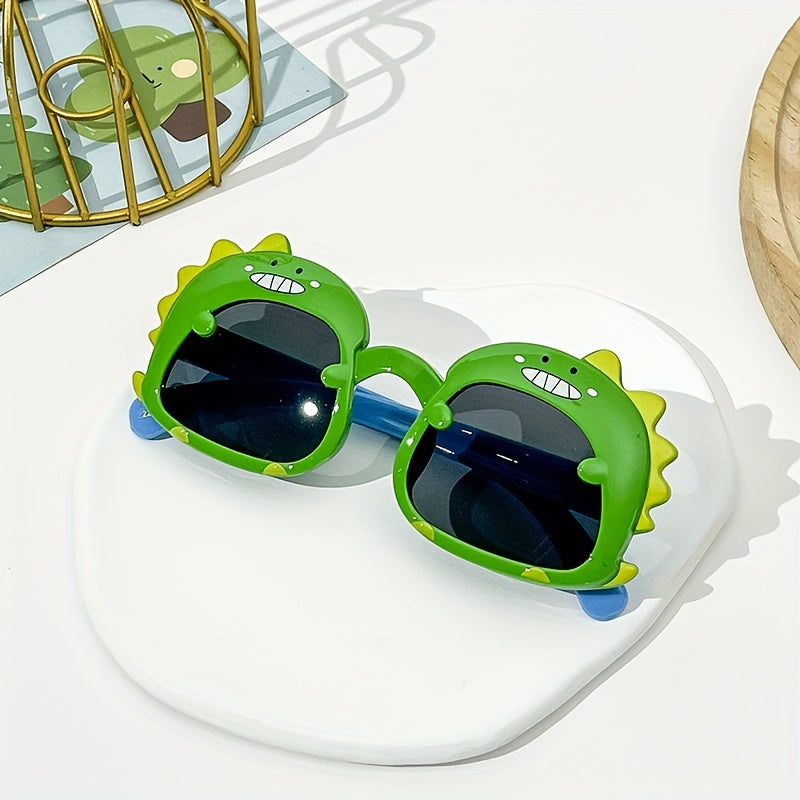 Kids Dinosaur Sunglasses Cartoon Glasses Anti-UV Boys Girls Eye Protection 1pc