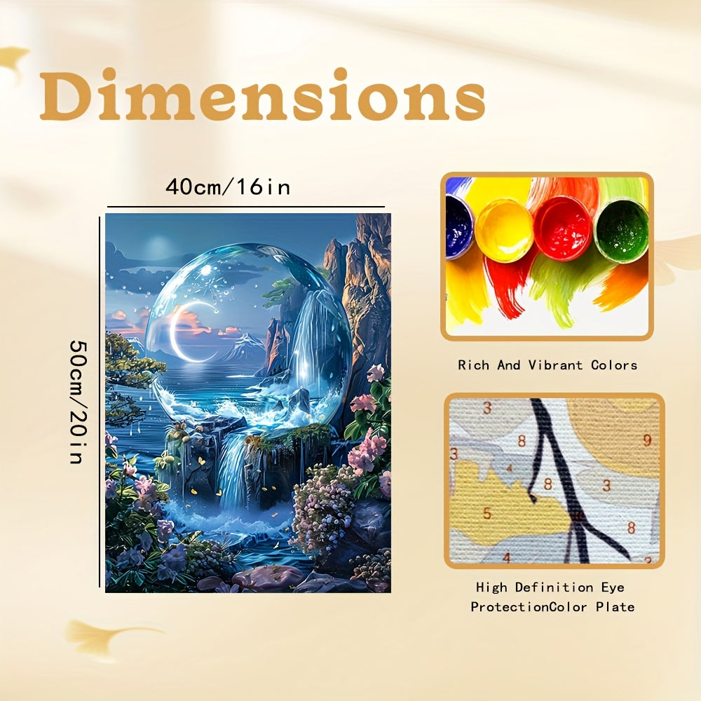 Fantasy Paradise DIY Digital Painting Kit 40x50 Unframed Home Wall Decor Gift
