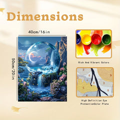 Fantasy Paradise DIY Digital Painting Kit 40x50 Unframed Home Wall Decor Gift