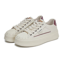 Women's Thick Bottom Skate Shoes Lace Up Sport Shoes
