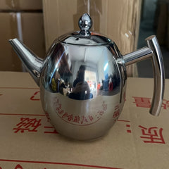 Thickened Stainless Steel Teapot Flower Tea Kettle With Strainer - 1L/1.5L