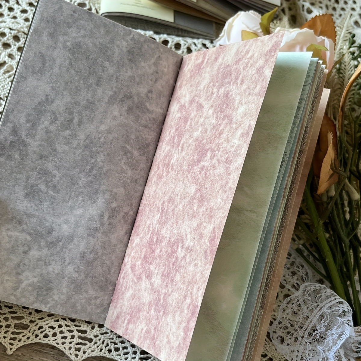 12pcs Salt Series Retro Journal Decoration DIY Background Paper
