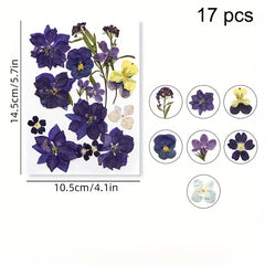 DIY Pressed Flowers Kit - Create Unique Crafts with 19pcs Dried Flowers