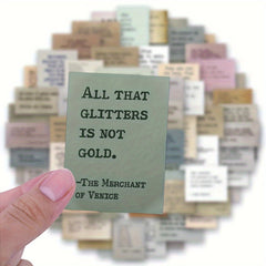 115pcs Inspirational Vinyl Stickers for Scrapbooking Laptops