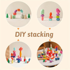 Wooden Stacking Puzzle Balance Toy for Kids