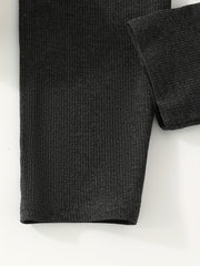 Kids Girls Lettered Taping Waistband Elastic Legging Ankle Pants