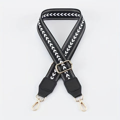 Adjustable Geometric Pattern Bag Strap for Handbag Shoulder Bag & Purse