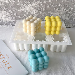 Bubble Silicone Baking Mold - 6 Cavity Candle & Dessert Mold