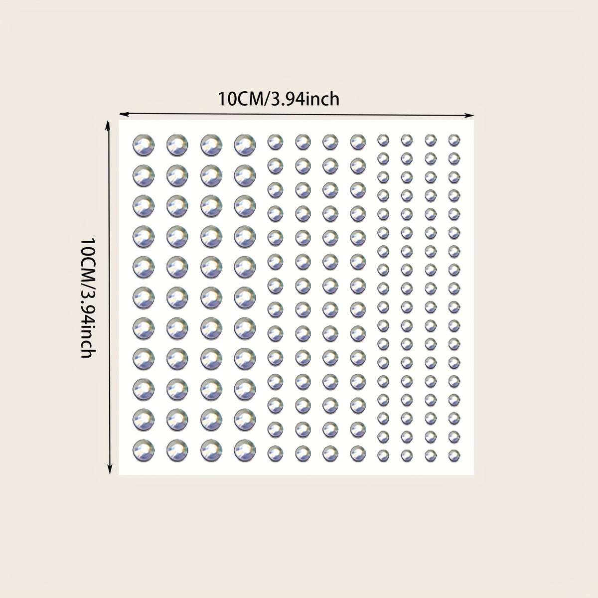 144 Pcs Rose Makeup Face Stickers Rhinestone Decoration