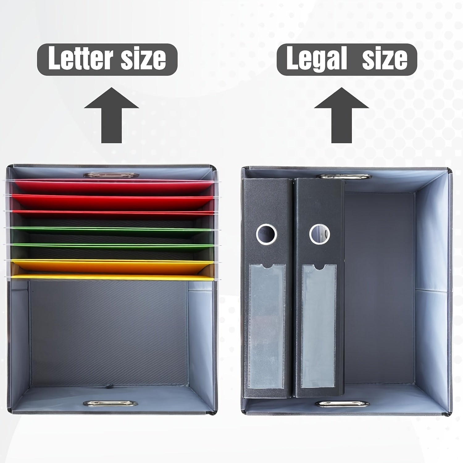 File Sorting Box With Lid File Storage Basket With Handles Household Storage