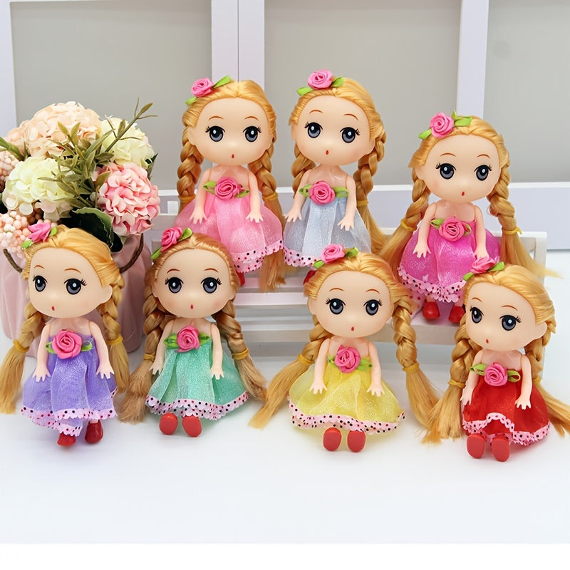Mini Doll Keychain Pendant for Bags and Parties