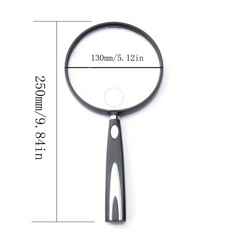 Large Magnifying Glass 13 Page Magnifier Handheld Lighted Magnifier