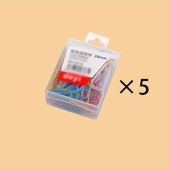 Colorful 80pcs Binder Paper Clips, 28mm Office & School Supplies