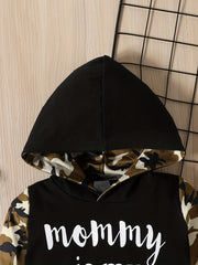 Camouflage Block 2pcs Outfit Toddler Baby Boys Hoodie Pants Set