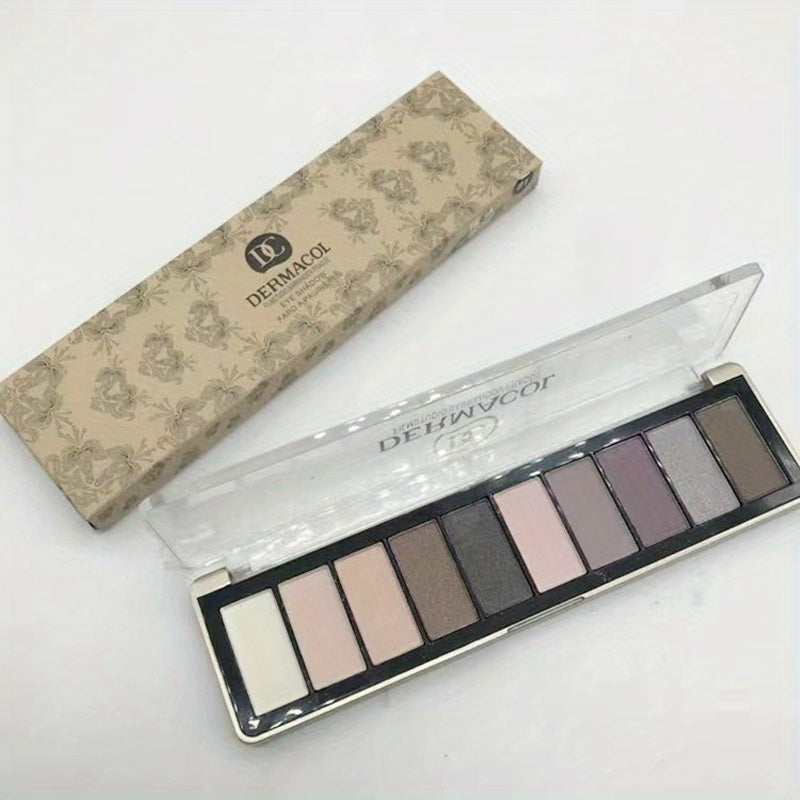 10-Color Eyeshadow Palette Matte Nude & Smokey Shades