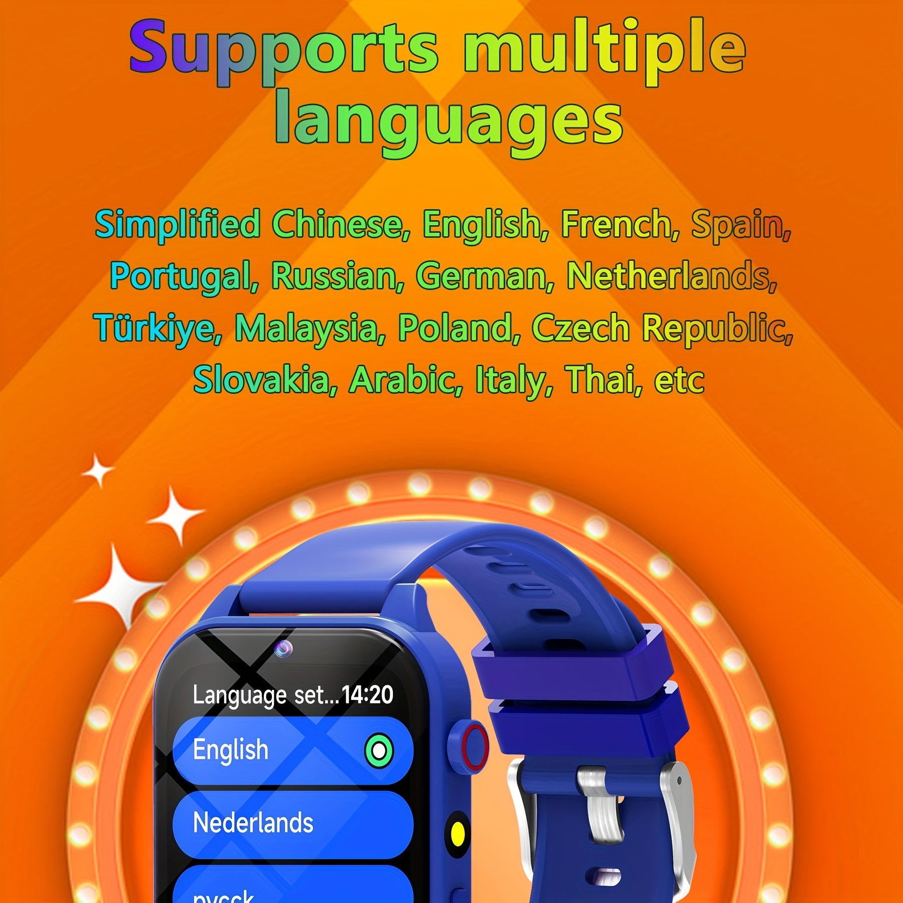 Kids Smart Watch Touchscreen Learning Music Player Pedometer Alarm Clock