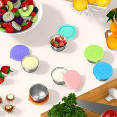 6pcs Salad Dressing Containers To Go 1 7oz Small Condiment Containers