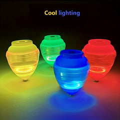 LED Spinning Top with Transmitter Vibrant Lights Durable Rotation