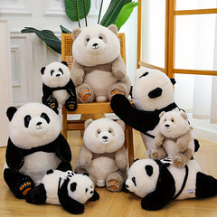 Cute Plush Panda Backpack Toy for Home Decor and Storage