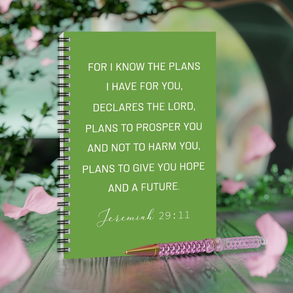 Christian Bible Scripture Spiral Coil Notebook 1pc