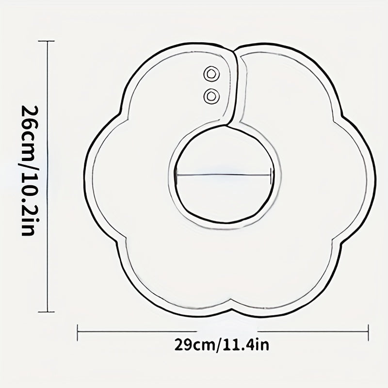 6 Layer Petal Pattern Baby Bib for Newborns 0-3 Years