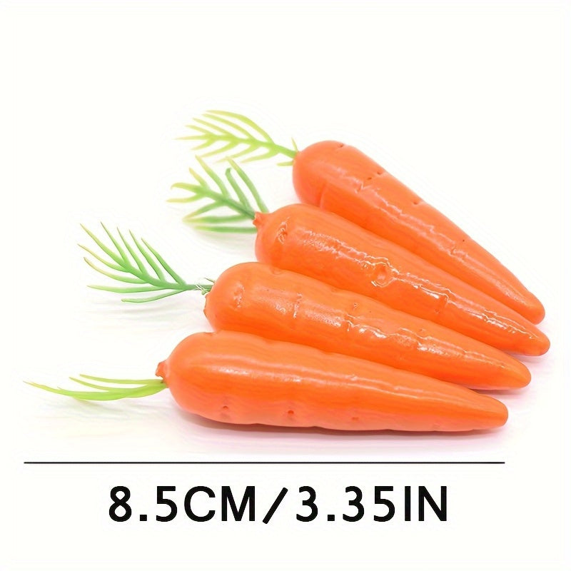 1:12 Dollhouse Mini Artificial Carrots Realistic Vegetable Decor