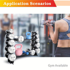 5-Layer Dumbbell Rack Weight Storage Organizer Max 317.51KG
