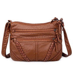 Casual Messenger Bag for Middle aged Women Large Capacity Shoulder Bag