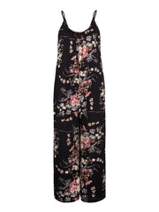 Boho Floral Print Spaghetti Jumpsuit