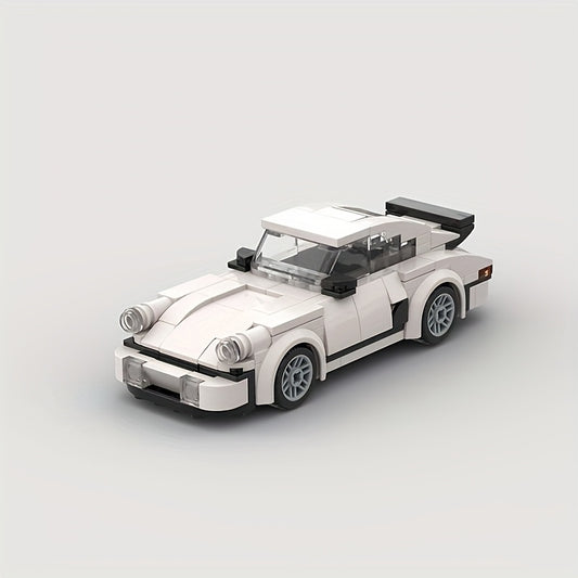 Retro Supercar Building Block Toy Model Display for Boys & Adults